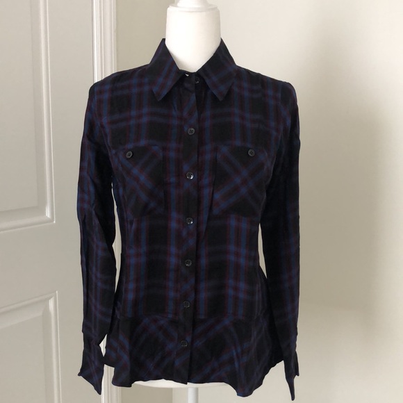 NWT! CAbi Moody Plaid Flannel Shirt - Picture 3 of 6
